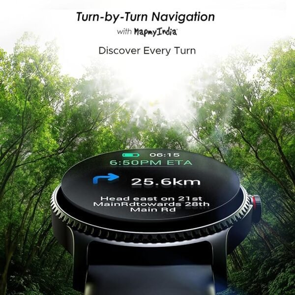 boAt Lunar Discovery w/ 1.39" (3.5 cm) HD Display, Turn-by-Turn Navigation, DIY Watch Face Studio, Bluetooth Calling, Emergency SOS - Image 5