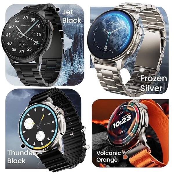 Boult Newly Launched Crown R Pro Smart Watch 1.43''HD AMOLED, Bluetooth Calling, Working Crown, Zinc Alloy Frame - Image 3