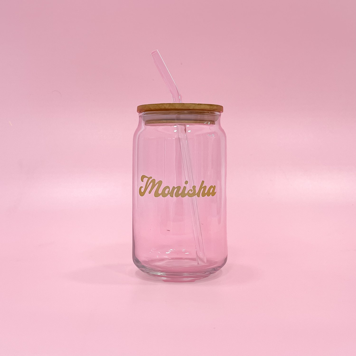Sipper jar with straw