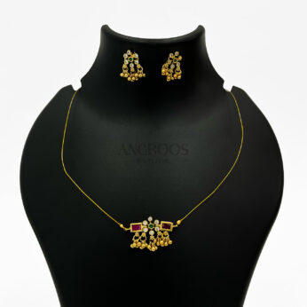 Invincible Chain Set – Elegant Gold-Plated Necklace & Earrings