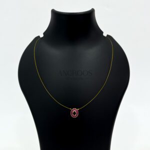 Stone Pendant Invisible Chain