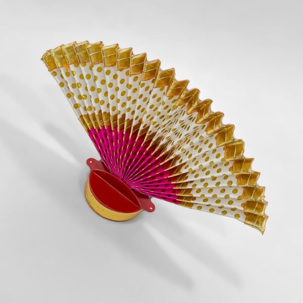 Royal White & Gold Thiru Udayada – Exquisite Traditional Pooja Decor - Image 2