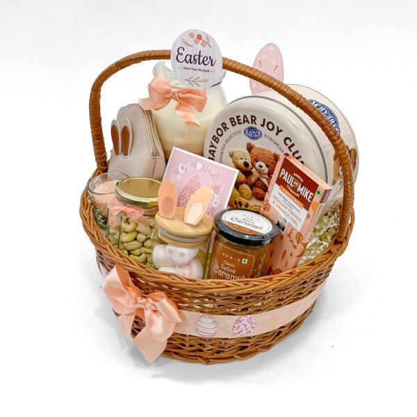 Delightful Easter Gift Basket with Sweet Treats & Festive Surprises - Image 3