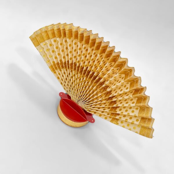 Elegant Gold Thiru Udayada – Traditional Kerala Temple Décor (9 Inch) - Image 3