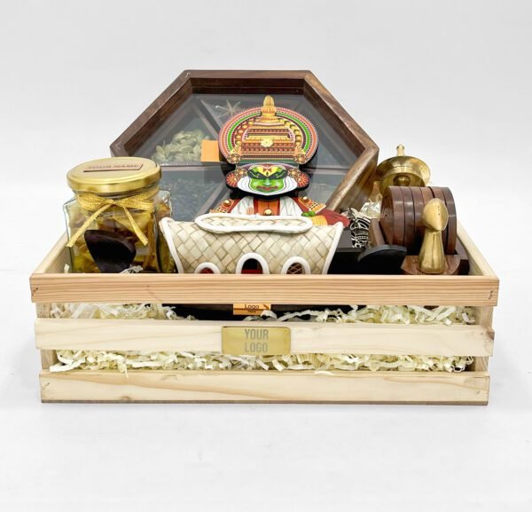 Kerala Heritage Gift Tray – Traditional Souvenirs & Snacks Hamper - Image 4