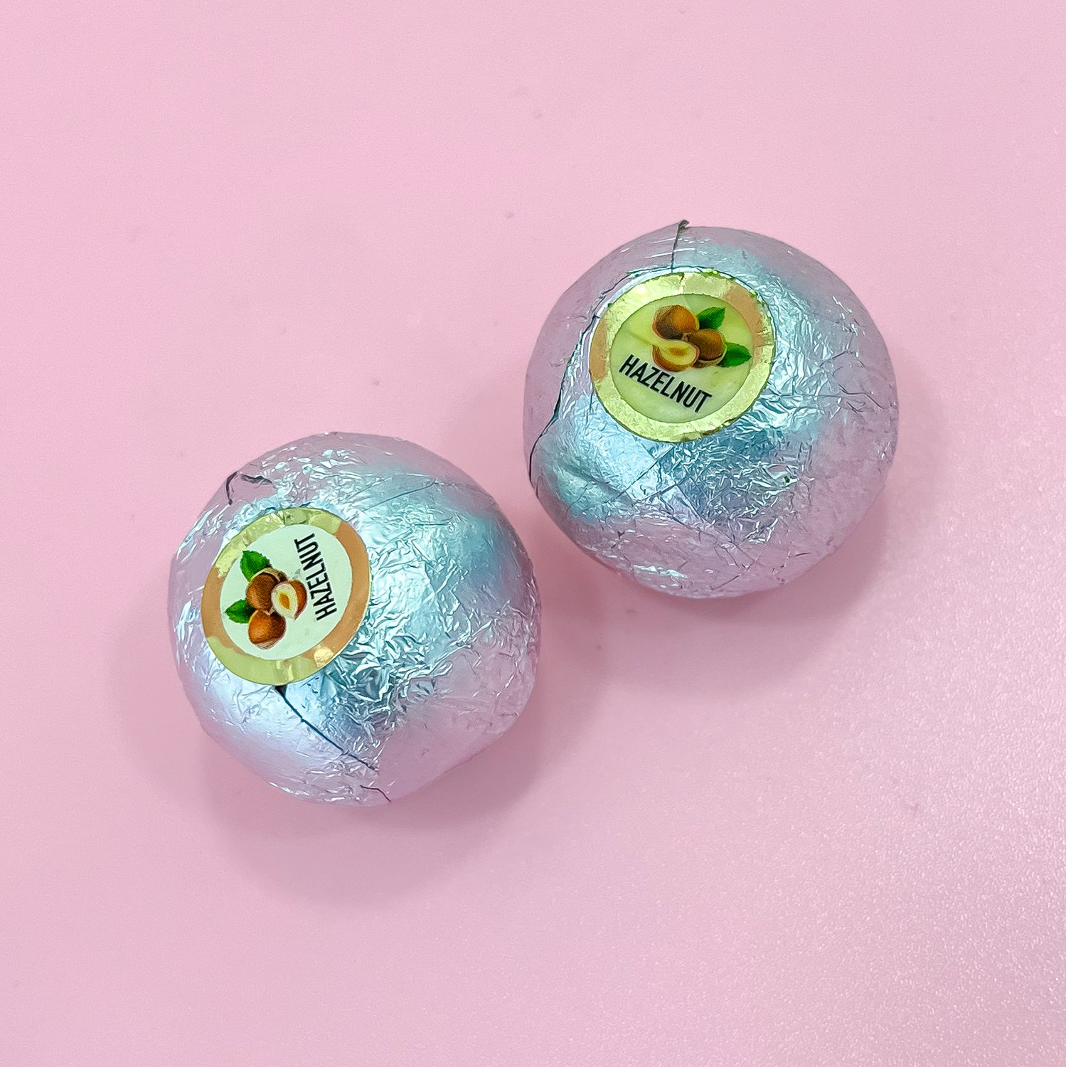 Silver chocolate balls