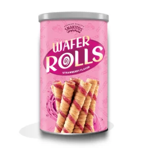 Strawberry wafer roll 