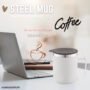 White Stainless Steel Mug