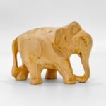 Plain Wooden Elephant Figurine