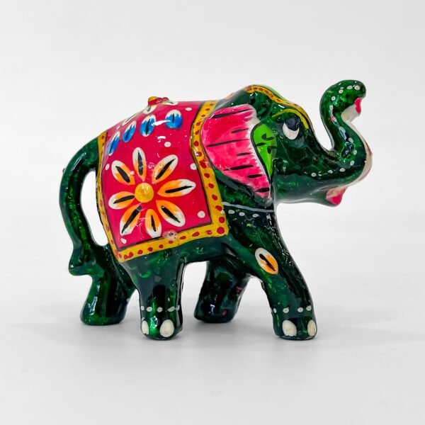 Colorful Elephant Statue Set