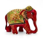Red Elephant Statue