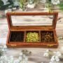 Rectangular Wooden Spice Box