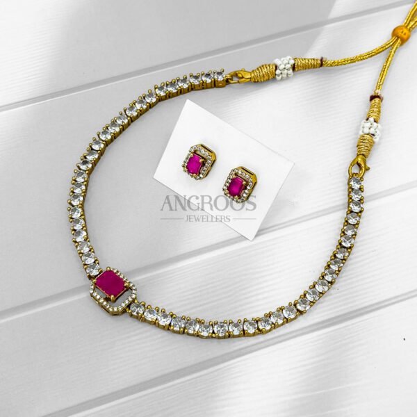 Stone Changeable Necklace Set