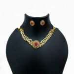 Pearl Choker Necklace Set