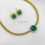 Emerald Stone Necklace Set