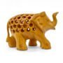 Mini Wooden Elephant Jali Figurine