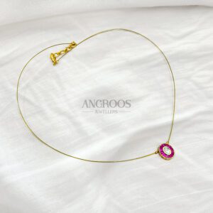 Ruby Invisible Chain Pendant