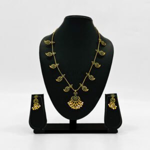 Green Stone Haram Necklace Set