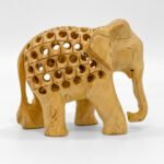 Handcrafted Wooden Elephant Statue