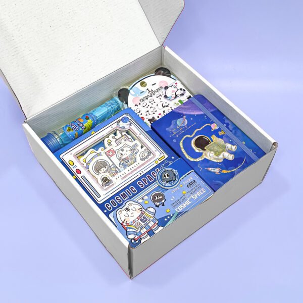 Space Gift Set for Kids – Cosmic Themed Stationery Box with Astronaut Notebook, Stickers & More - Image 2
