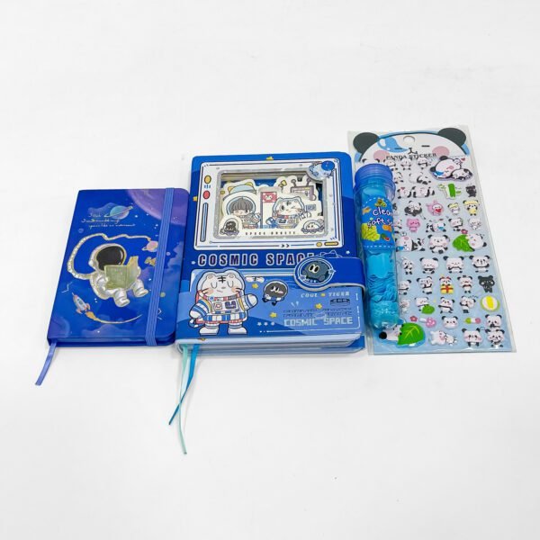 Space Gift Set for Kids – Cosmic Themed Stationery Box with Astronaut Notebook, Stickers & More - Image 4