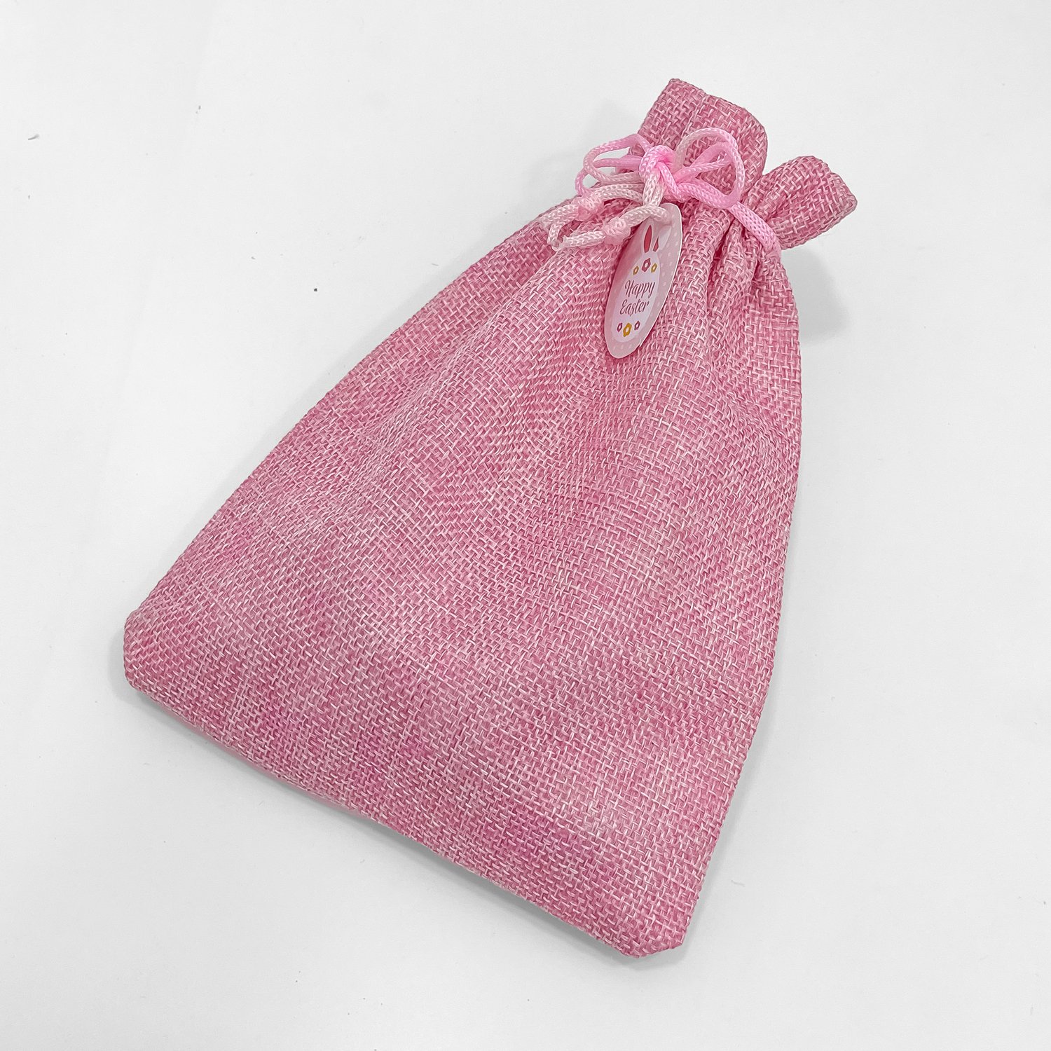Pink Jute Bag  with Silver Chocolates