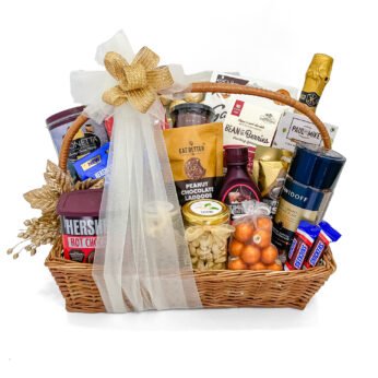 Luxury Chocolate Gift Basket with Davidoff Coffee, Lindt, Ferrero Rocher & Gourmet Treats
