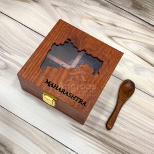 Mini Maharashtra Map Spices Box