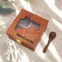 Maharashtra Map Themed Spices Box