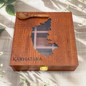 Karnataka Wooden Spice Box