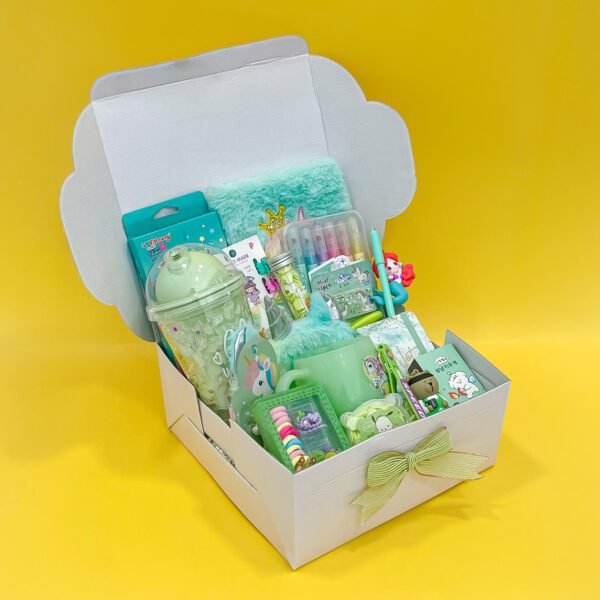 Ultimate Mint Green Stationery & Gift Hamper for Kids - Image 2