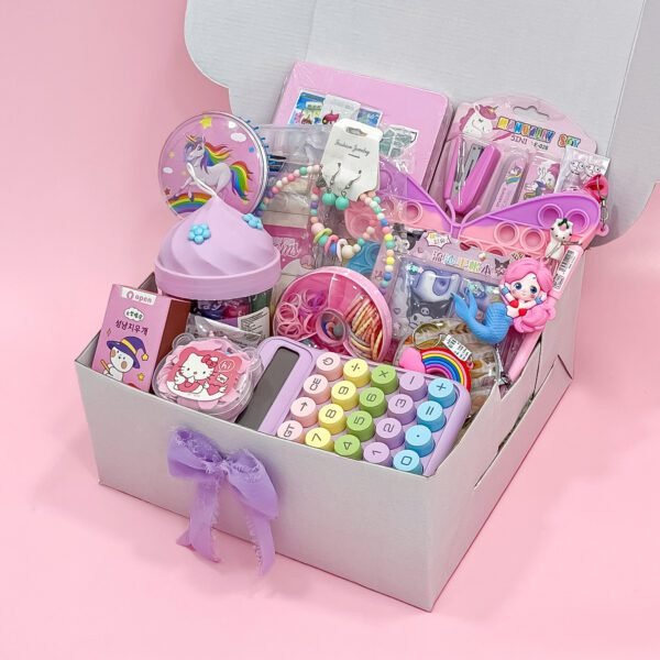 Deluxe Pastel Unicorn Gift Hamper – Ultimate Surprise Box for Kids - Image 3