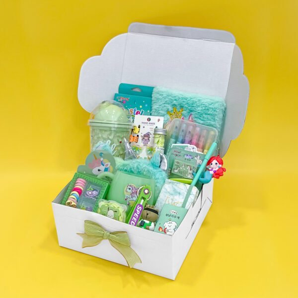 Ultimate Mint Green Stationery & Gift Hamper for Kids - Image 3