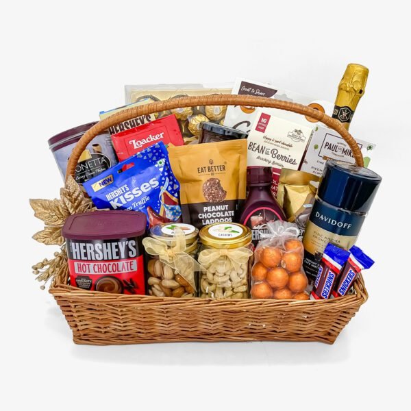 Luxury Chocolate Gift Basket with Davidoff Coffee, Lindt, Ferrero Rocher & Gourmet Treats - Image 4