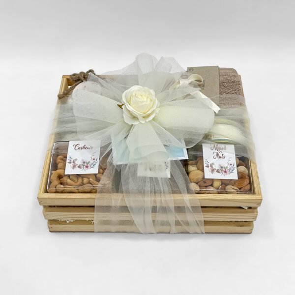 Premium & Heartfelt Mother's Day Wellness Gift Hamper – Candle, Ferrero, Nuts & Towel - Image 4
