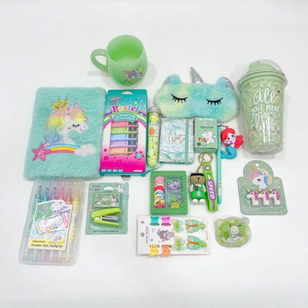 Ultimate Mint Green Stationery & Gift Hamper for Kids - Image 4