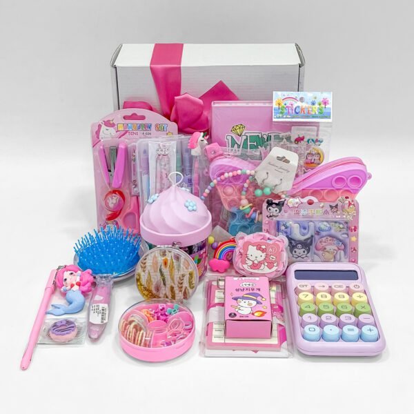 Pink Princess Gift Hamper for Girls –  Cute Stationery & Toy Items - Image 4