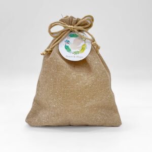 Jute potli bag with chocolates 