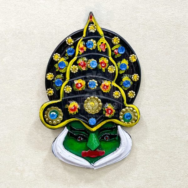 Vibrant Kathakali Wall Mask