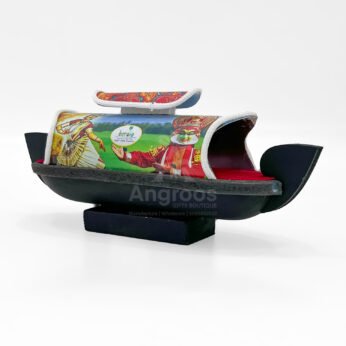 Colorful 9 Inch Kerala Miniature Houseboat – Traditional Travel Gift