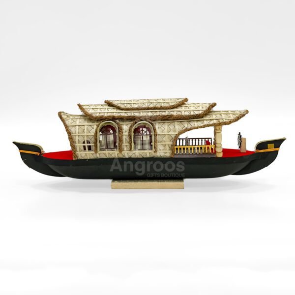 Handcrafted Kerala Model Boat Decor – 15 Inch Cultural Showpiece - Image 2