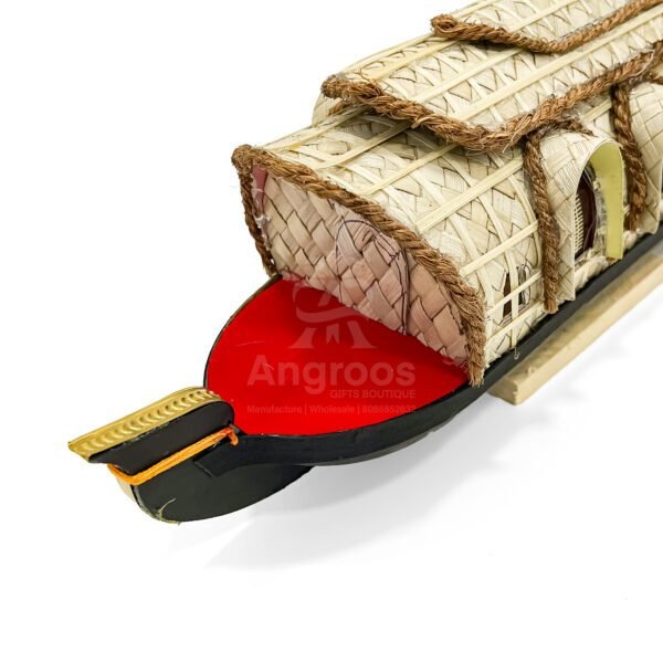 Handcrafted Kerala Model Boat Decor – 15 Inch Cultural Showpiece - Image 4