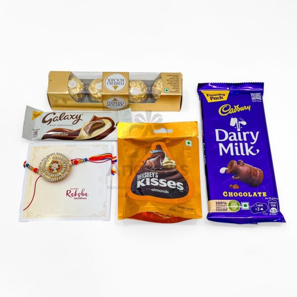 Rakhi Gift for Brother – Premium Chocolate Box with Rakhi & Card - Image 6