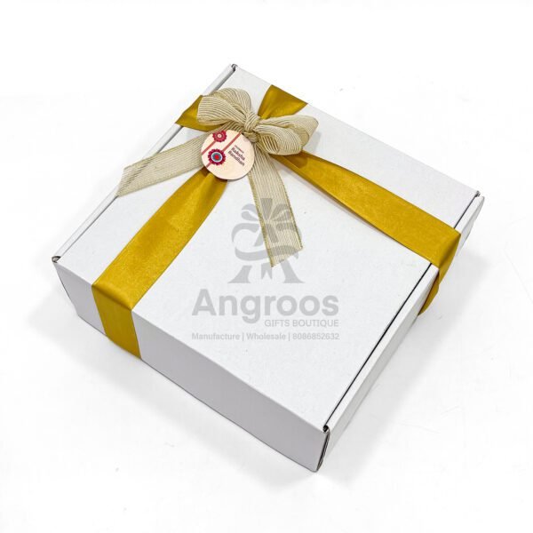 Raksha Bandhan Gift Combo – 2 Designer Rakhi with Chocolates & Card - Image 6