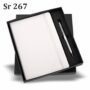 White Elastic Diary Pen Gift Set