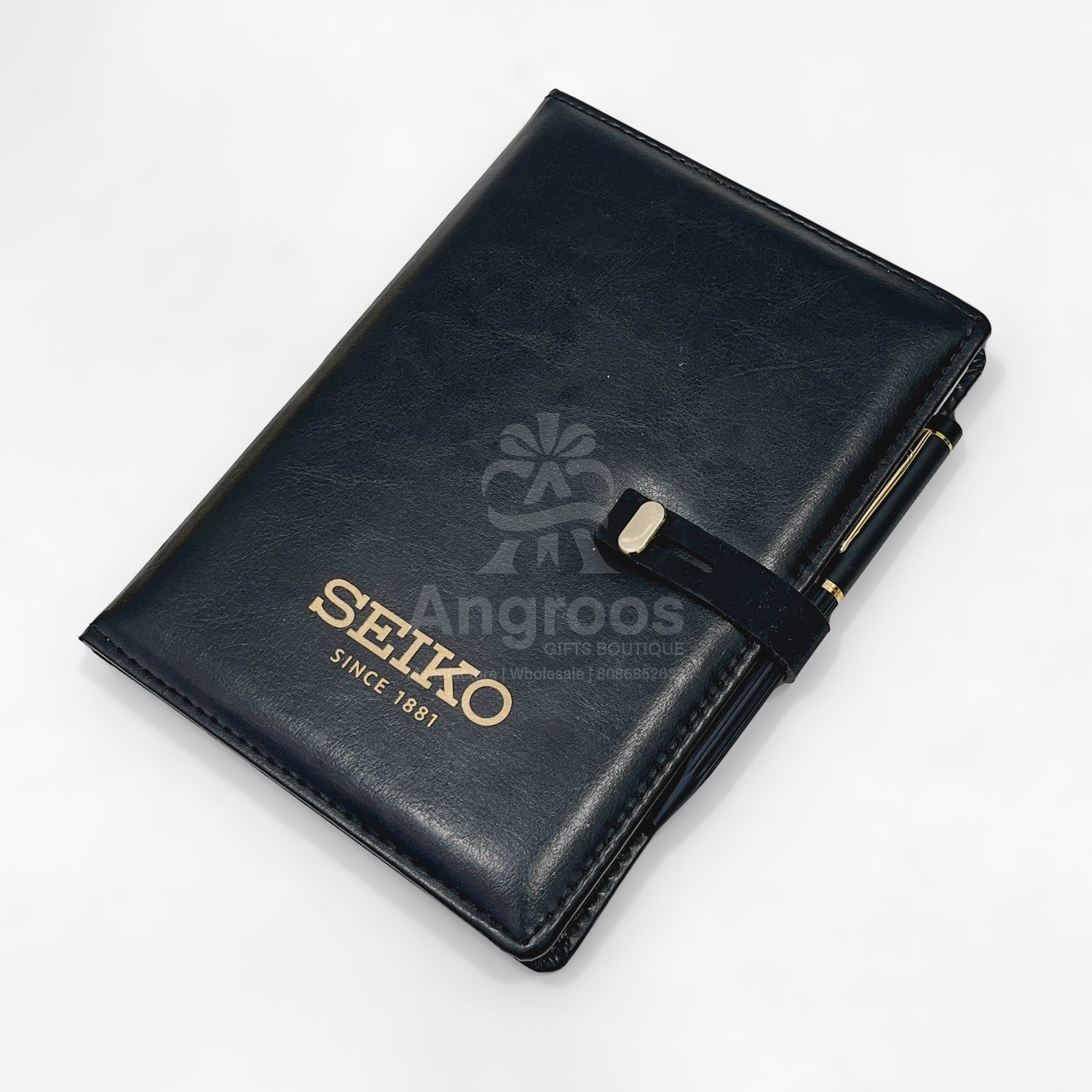 Black Diary with pen