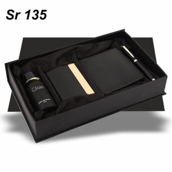 Glam Perfume Gift Set with Black Wallet, Pen & Card Holder – 4 in 1 Men’s Combo