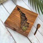 Kerala Map Spices Box with Spices
