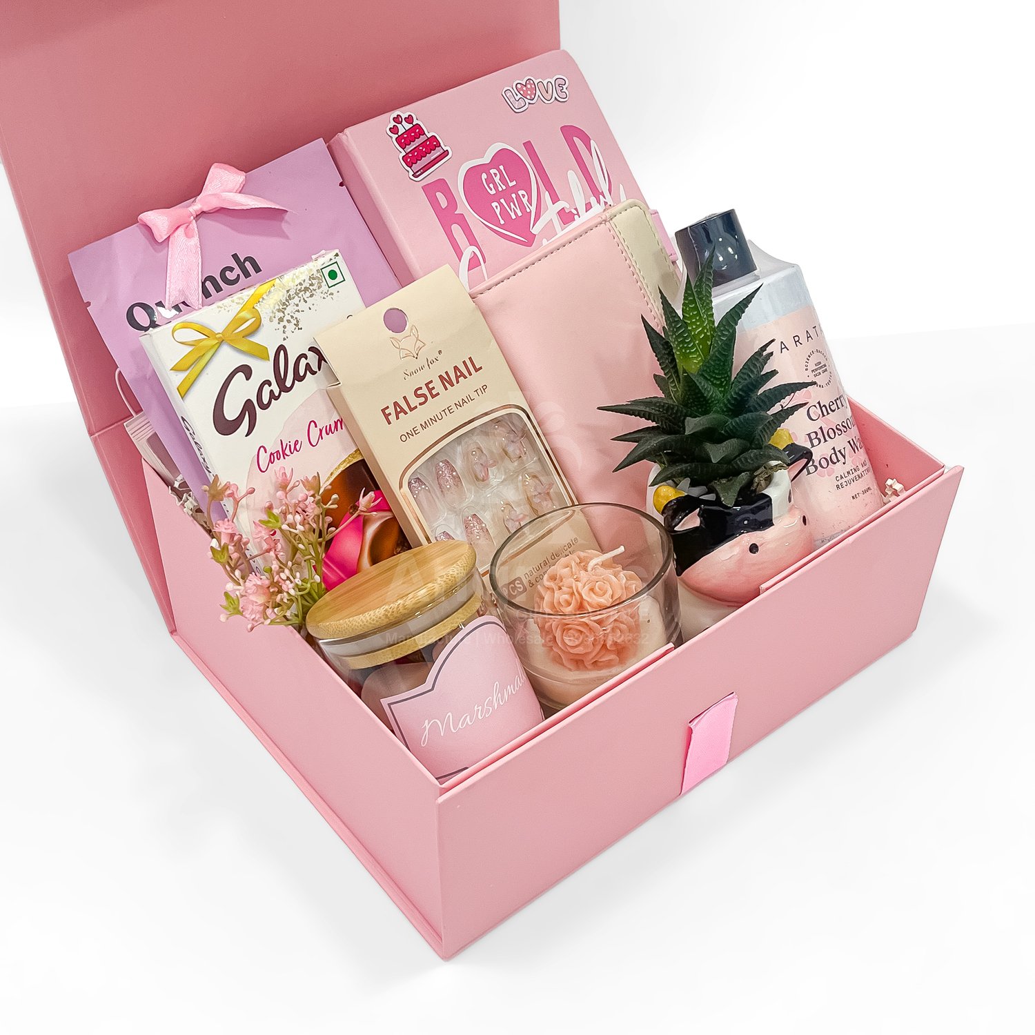 All-in-One Pink Bliss birthday Gift Hamper for Women – Self-Care & Celebration Box - Image 2