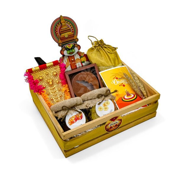 Authentic Onam Celebration Tray with Kerala Snacks & Keepsakes - Image 3
